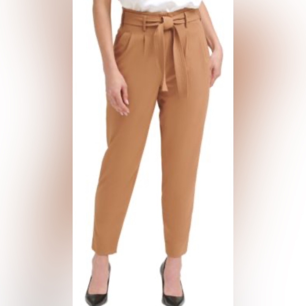 LOFT Camel Tie-Waist Women's Trousers